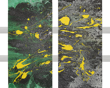 Leinwand + Metall | 2x 40 x 80 cm | 2008