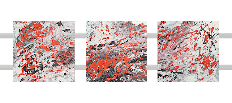 Leinwand + Metall | 3x 50 x 50 cm | 2008 - 2012