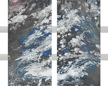 Leinwand + Metall | 2x 40 x 80 cm | 2012