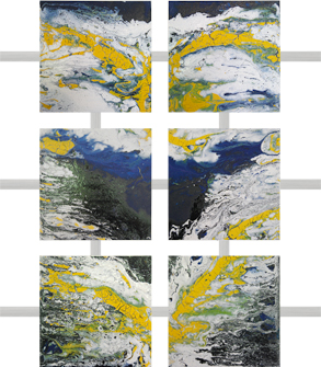 KapaLine + Metall | 70 x 100 cm | 2014